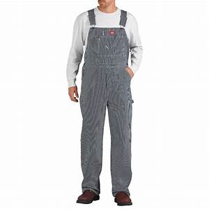 Dickies Men 39 S Striped Bib Overalls Hickory Stripe Extended Sizes