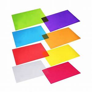 Cellophane Sheets Mix Colours 25x35cm 8pcs Pkt Vip Educational