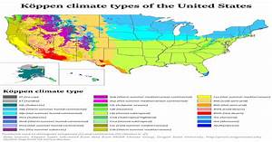 Köppen Climate Types Of The United States 2000x2380 Mapporn
