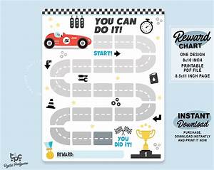 Printable Racing Car Reward Chart Cars Kids Behavior Chart Etsy Uk