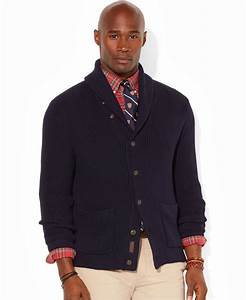 Lyst Polo Ralph Big And Shawl Collar Cardigan Sweater In