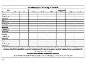 30 Free Cleaning Schedule Templates Daily Weekly Monthly