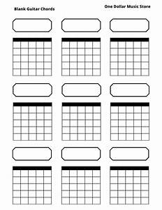 Printable Blank Guitar Chord Chart