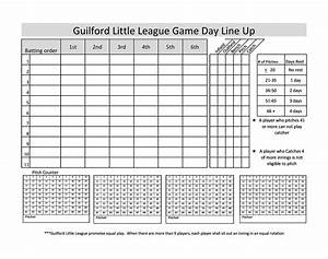 33 Printable Baseball Lineup Templates Free Download ᐅ Templatelab