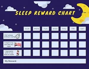 Toddler Sleep Bedtime Reward Chart Star Chart Progress Tracker Kids