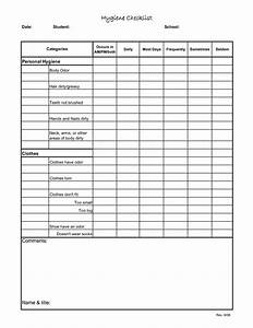 Personal Hygiene Checklist Printable