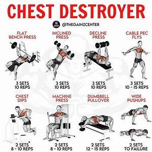 Treino Chest Workouts Chest Workout Routine Gym Workouts For Men