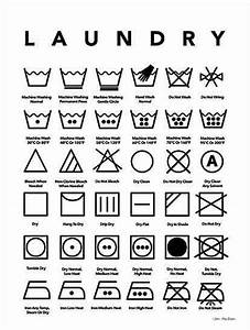 Laundry Symbols Laundry Sign Laundry Symbols Chart Etsy