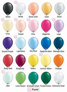 Individual Helium Inflated Balloons Pearl Metallic 12 Inch 