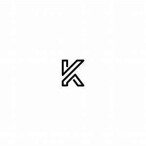 letter k monogram branding design logo logo design lettering design