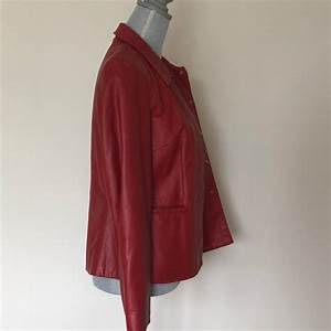 Nine West Jackets Coats Nine West Red Leather Jacket Poshmark