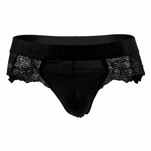 Candyman 99304x Lace Thongs Color Black Pikante 