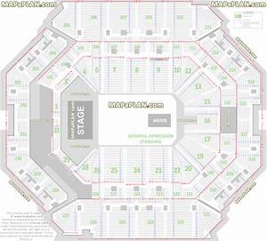 Barclays Center Brooklyn Seat Numbers Detailed Chart For General