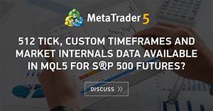 512 Tick Custom Timeframes And Market Internals Data Available In Mql5