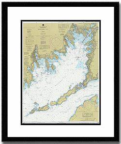 Framed Nautical Charts Ocean Offerings Nautical Chart Framed Maps