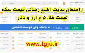 راهنمای سایت قیمت ها Tgju Org آموزش مشاهده قیمت ارز و قیمت سکه و طلا