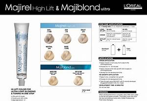 Majirel High Lift Majiblond Ultra Color Chart And Formulation