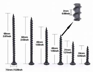 Drywall Screw Sizes Chart Vlr Eng Br