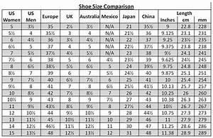 Shoe Size Chart For Conversion 2018 Printable Calendars Posters