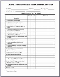 Medical Chart Review Form Sample