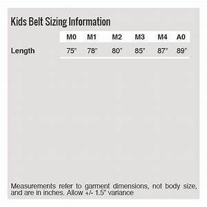 Belt Size Chart For Kids Greenbushfarm Com