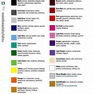 Color Meanings Use This Chart As A Guide When Picking