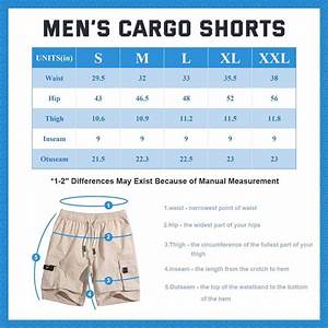 Czzstance Men 39 S Cargo Shorts Elastic Waist Relaxed Fit Black Size