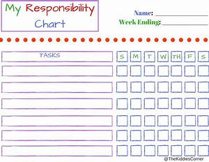 My Responsibility Chart Jpg 1056 816 Responsibility Chart Money