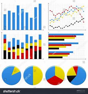 Bar Pie Graph Chart Stock Vector Illustration 63772918 Shutterstock