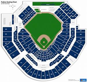 San Diego Padres Seating Chart Rateyourseats Com