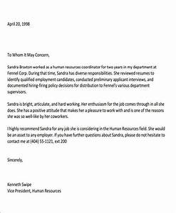 Letter Of Recommendation Coworker For Your Needs Letter Template