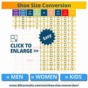 Easy Shoe Size Conversion Charts Us Uk 2023