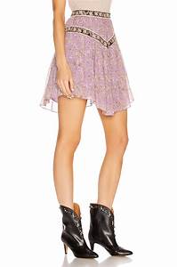  Marant Etoile Valerie Skirt In Lilac Fwrd
