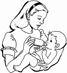 Newborn Baby Girl Coloring Pages Coloring Home