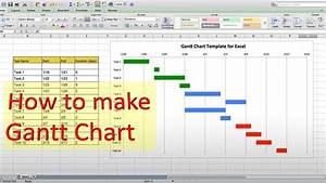 How To Make A Gantt Chart In Excel Youtube