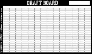 Complete Football Draft Kits Paper Draft Board Labels