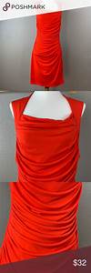 Spense Tomato Red Ruched Bodycon Shift Dress Spense Tomato Red Ruched