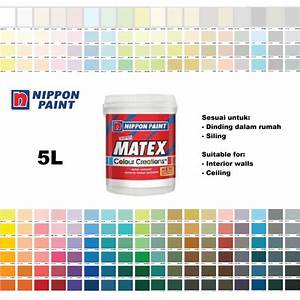 5l Nippon Paint Super Matex Colour Creations Interior Wall White Putih