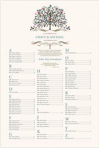 Tree Of Life Wedding Seating Chart With Arbor Day Customizable Tree