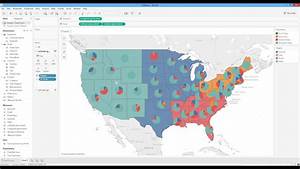 How To Overlay Pie Charts On Map In Tableau Hd Youtube