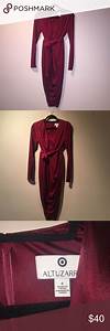 Altuzarra For Target Oxblood Satin Wrap Dress Satin Wrap Dress Dress