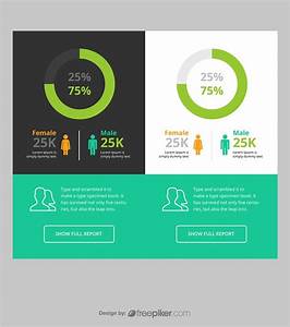 Freepiker Responsive Pie Chart Infographic Ui Ux With Female