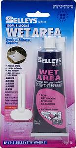 Selleys Area Silicone Sealant 75g For Bathroom Kitchen Laundry