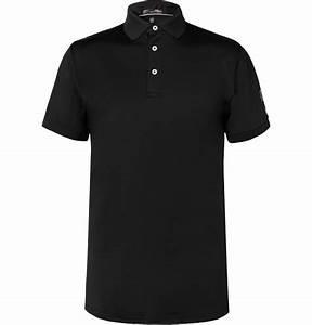 Rlx Ralph Airflow Stretch Jersey Golf Polo Shirt Men Black