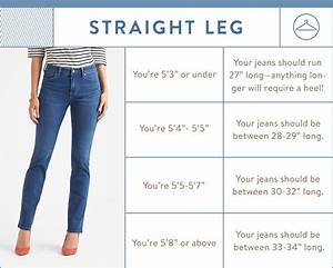 Straight Leg Inseam Chart Straight Leg Jean Inseam By Height Swimming