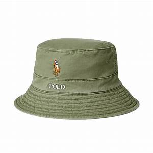 Polo Ralph Loft Bucket Hat Olive The Sporting Lodge