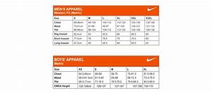 Nike Size Chart Men 39 S Kids 2 Rjm Sports