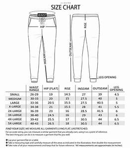 Men S Sweats Size Chart In 2020 Pants Sewing Pattern Size Chart