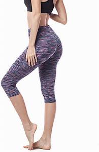 Amazon Com Lapasa Women 39 S Yoga Capri Pants Anti Muffin Top High Waist