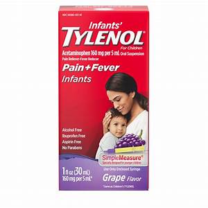 Infants 39 Tylenol Acetaminophen Liquid Medicine Grape 1 Fl Oz